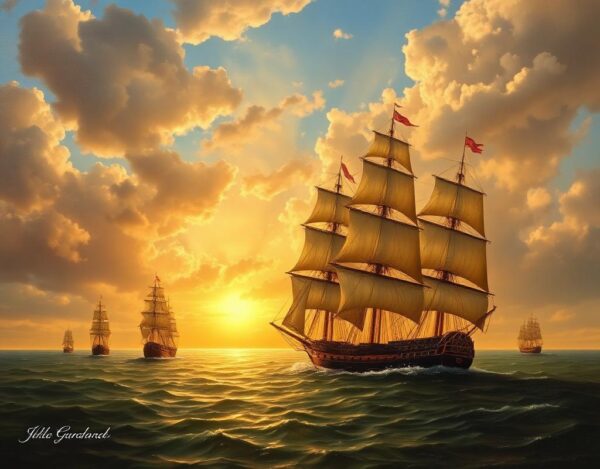 Laivų flotilė Baltijos jūroje