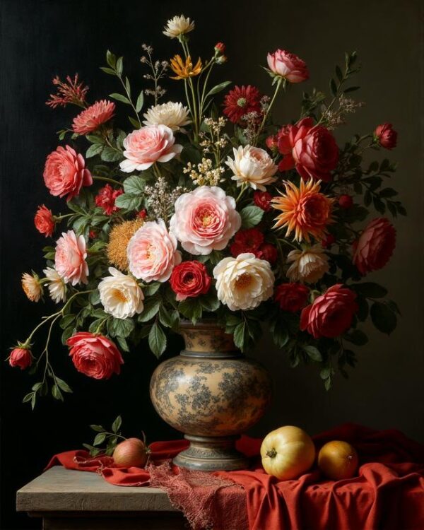 Natiurmortas su gėlėmis